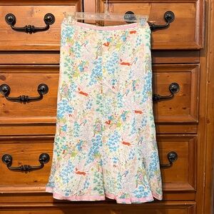 FOR JOSEPH skirt pink ribbon on top and bottom seams new